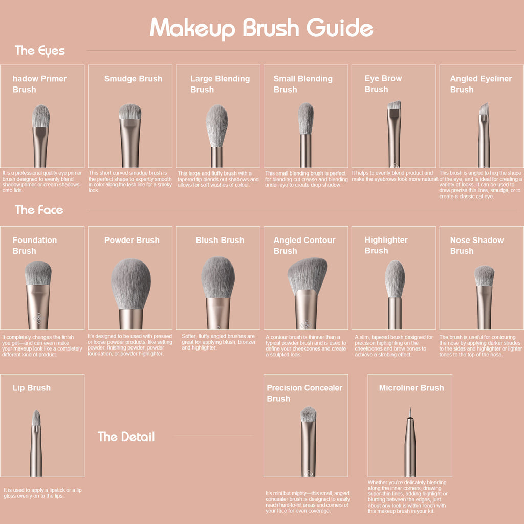 Intoxicated Series - 15pcs Gentle Wind Brush Kit