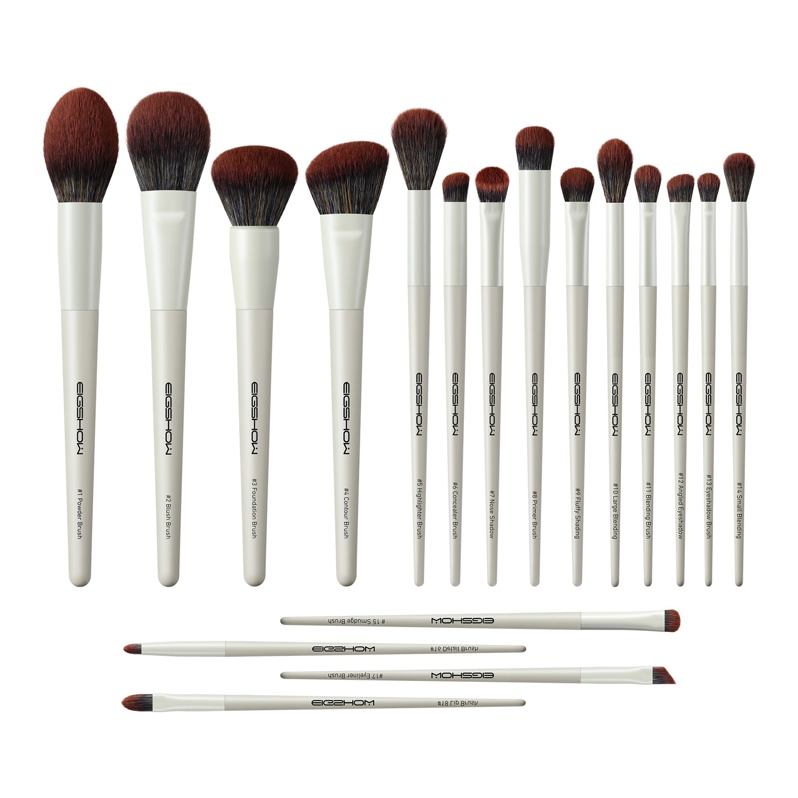 White Whisper - 18pcs Makeup Brush Kit