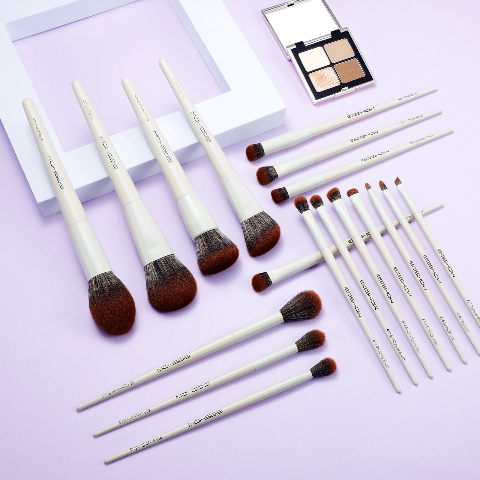 White Whisper - 18pcs Makeup Brush Kit