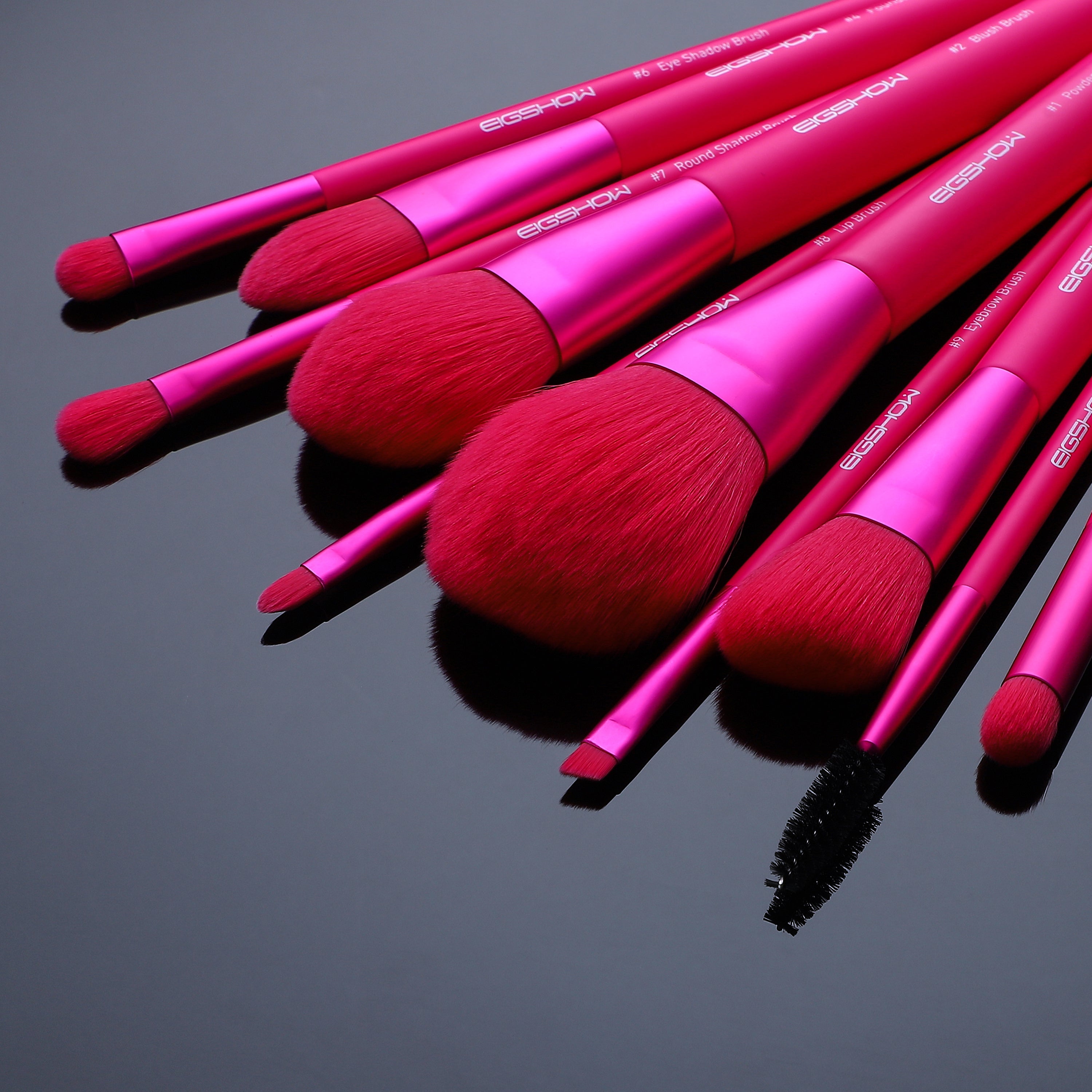 10pcs Vegan - Magenta Brush Kit