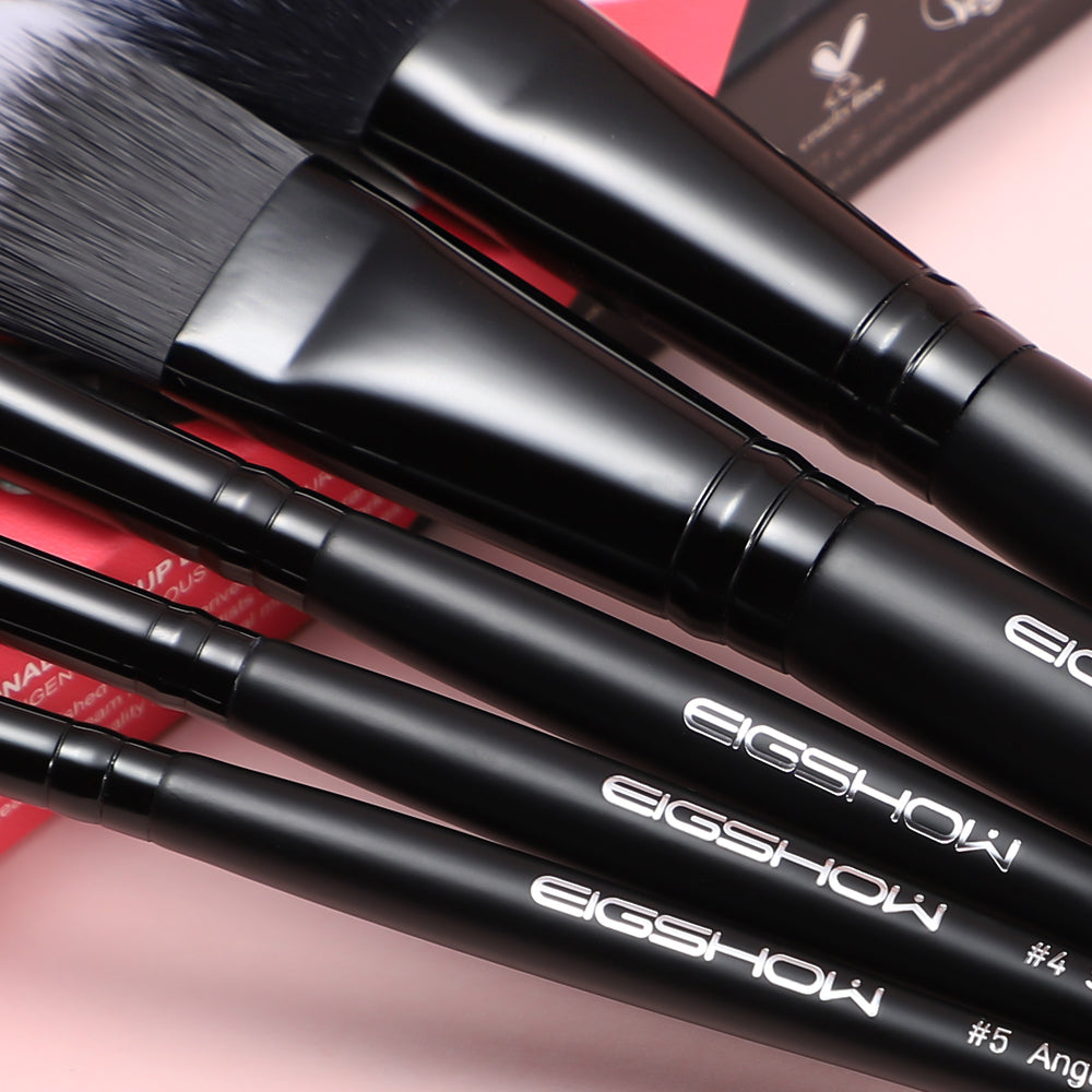 Jade Series - 5 Pcs Eye Brush Set - Black