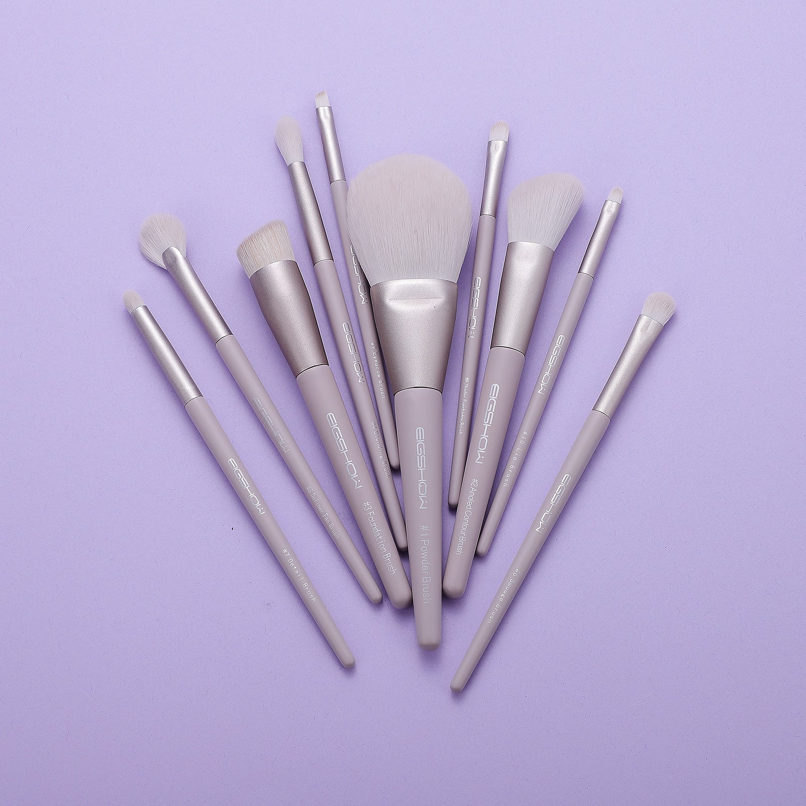Morandi Series – 10pcs Ready to Roll Brush Kit – Lilac