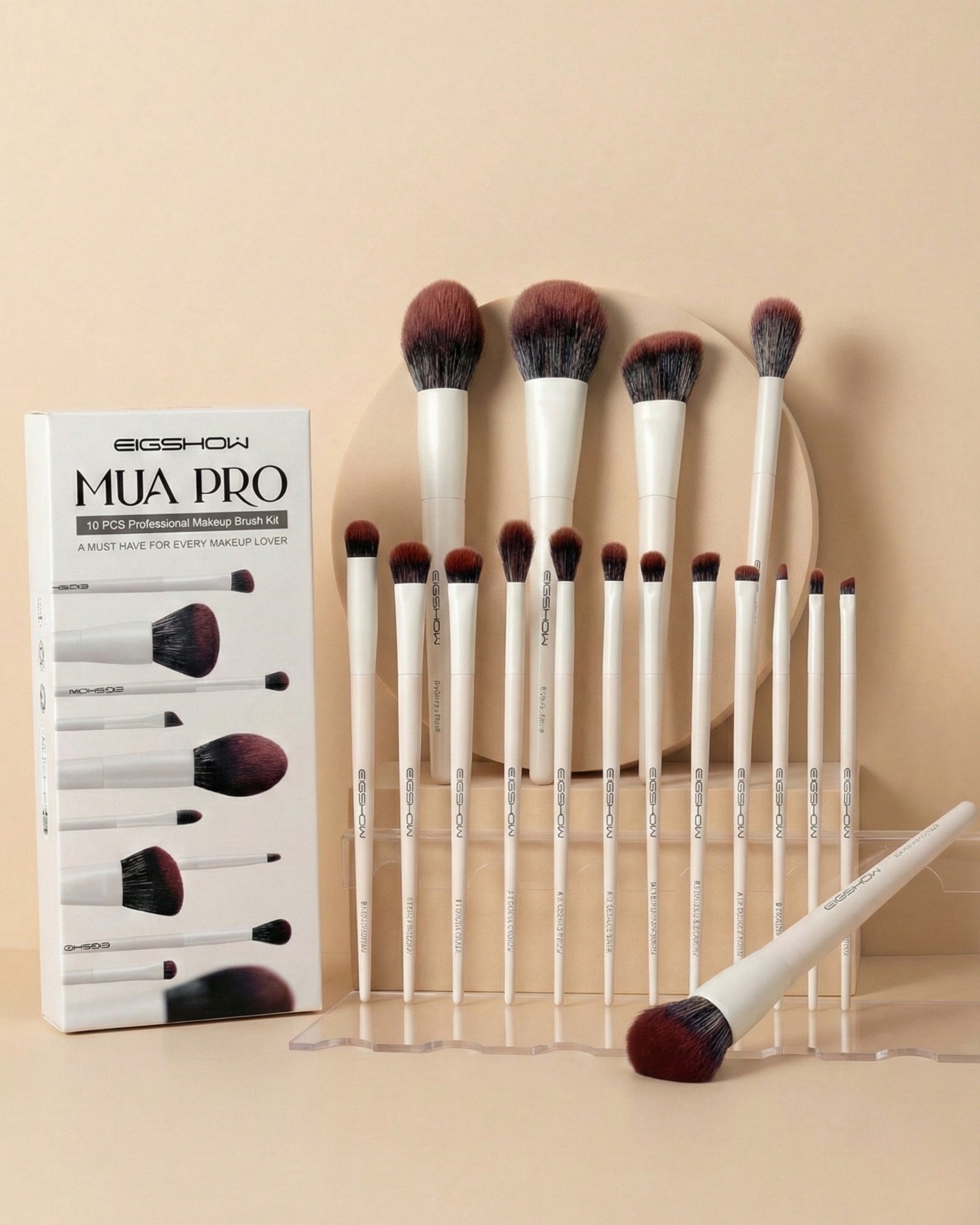 White Whisper - 18pcs Makeup Brush Kit