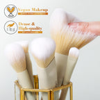 Burlywood - 10pcs Makeup Brush Kit
