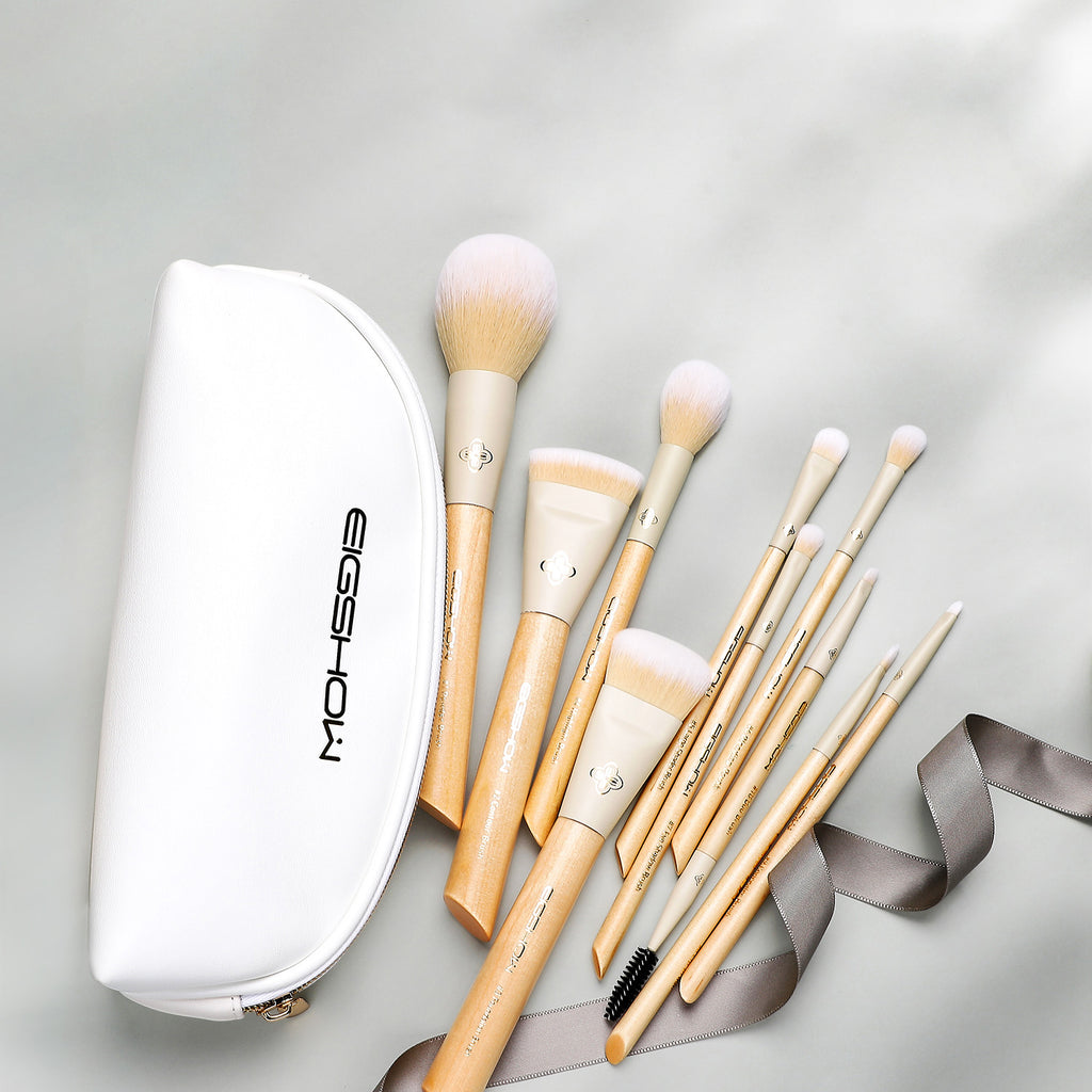 Burlywood - 10pcs Makeup Brush Kit