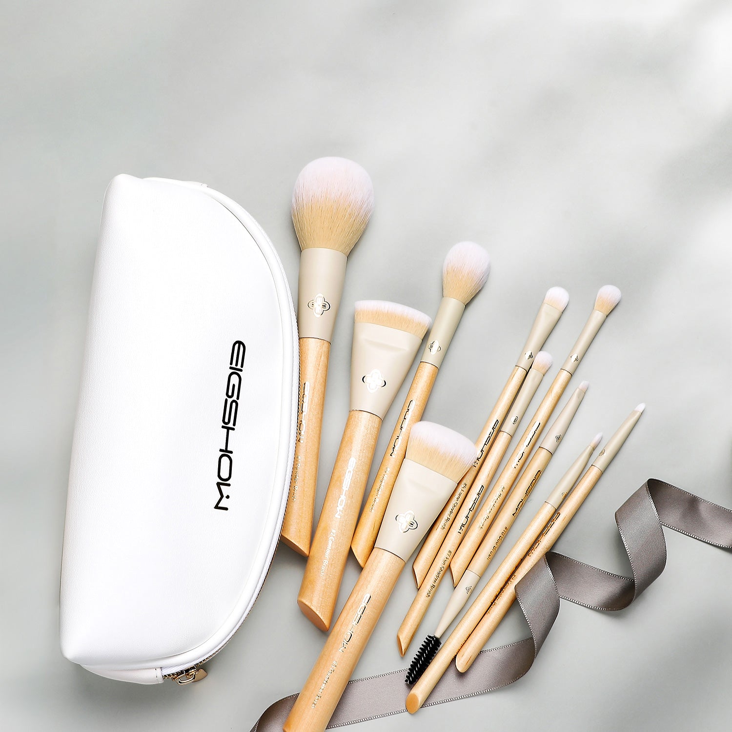 Burlywood - 10pcs Makeup Brush Kit