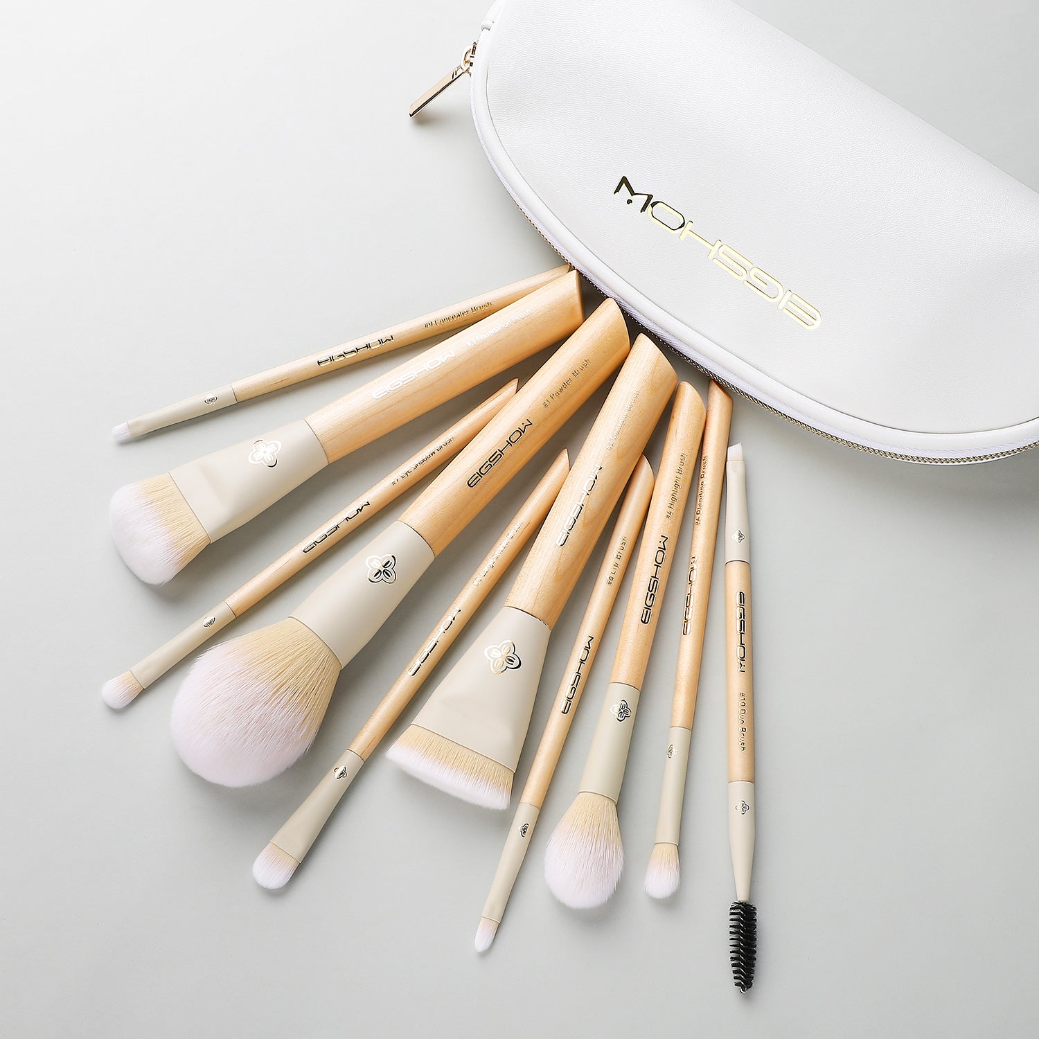 Burlywood - 10pcs Makeup Brush Kit