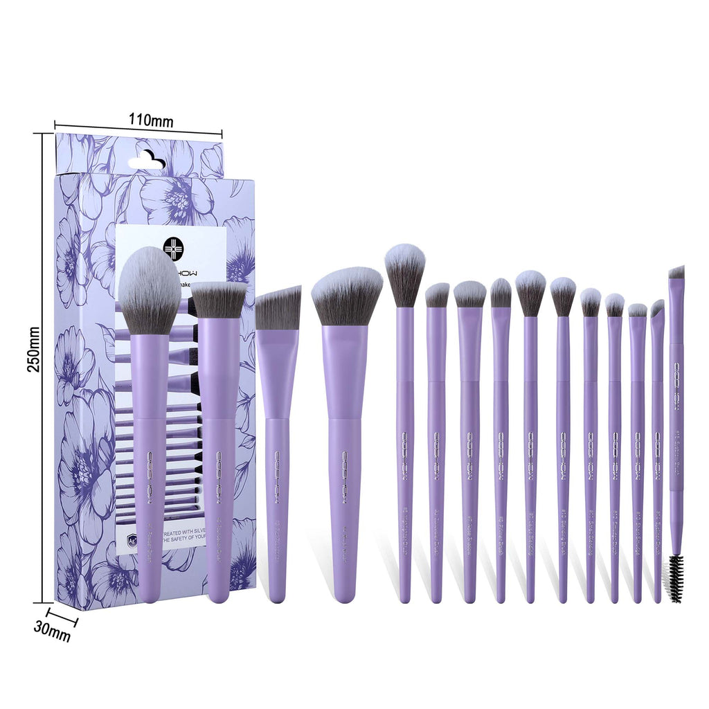 Lilac Whisper - 15pcs Makeup Brush Kit