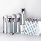 Jade Series – 15pcs Makeup Brush Kit – Baby Blue