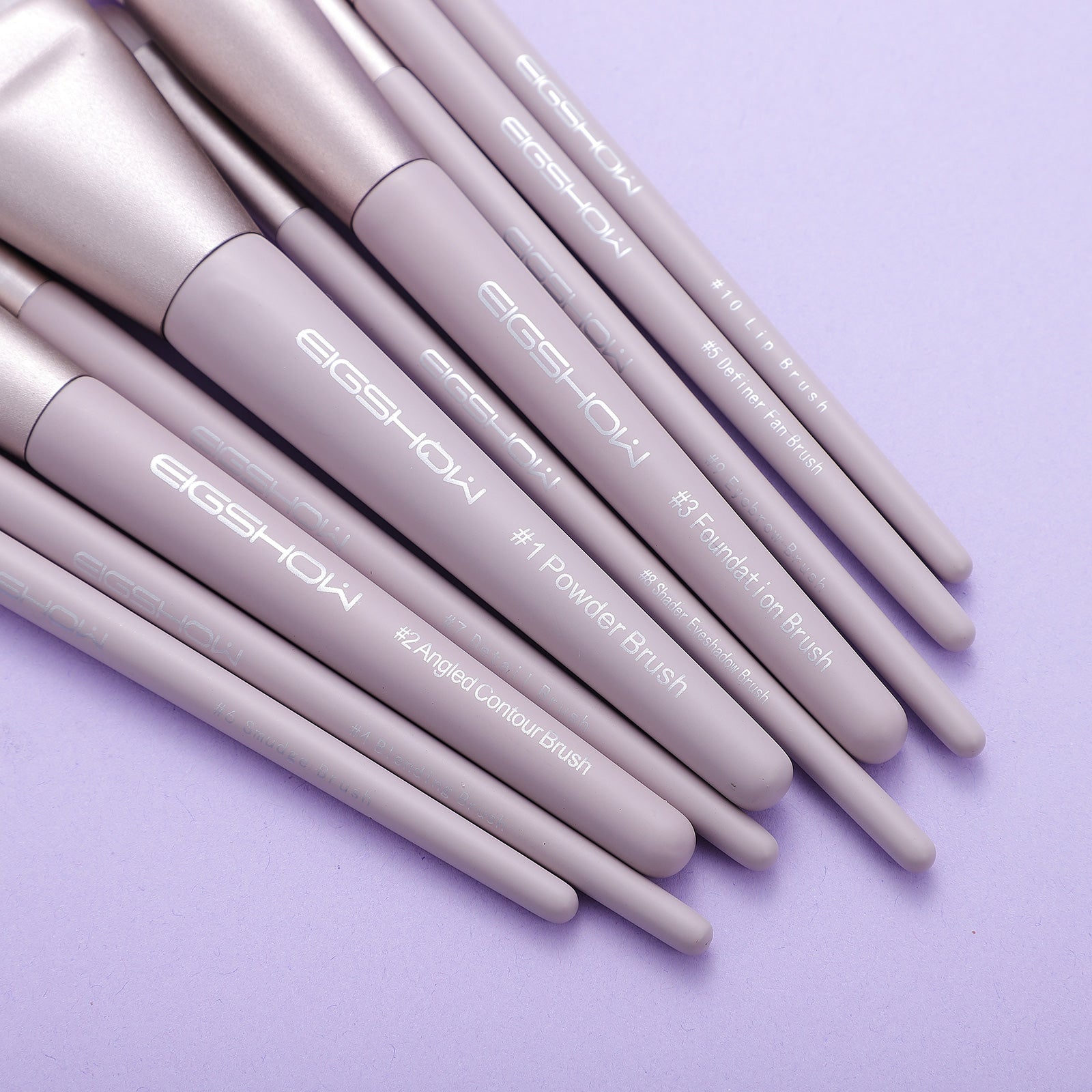 Morandi Series – 10pcs Ready to Roll Brush Kit – Lilac