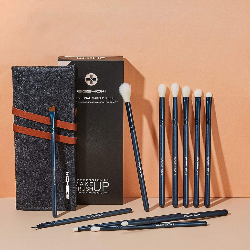 Jade Series – 11pcs Eye Brush Kit – Tourmaline Blue