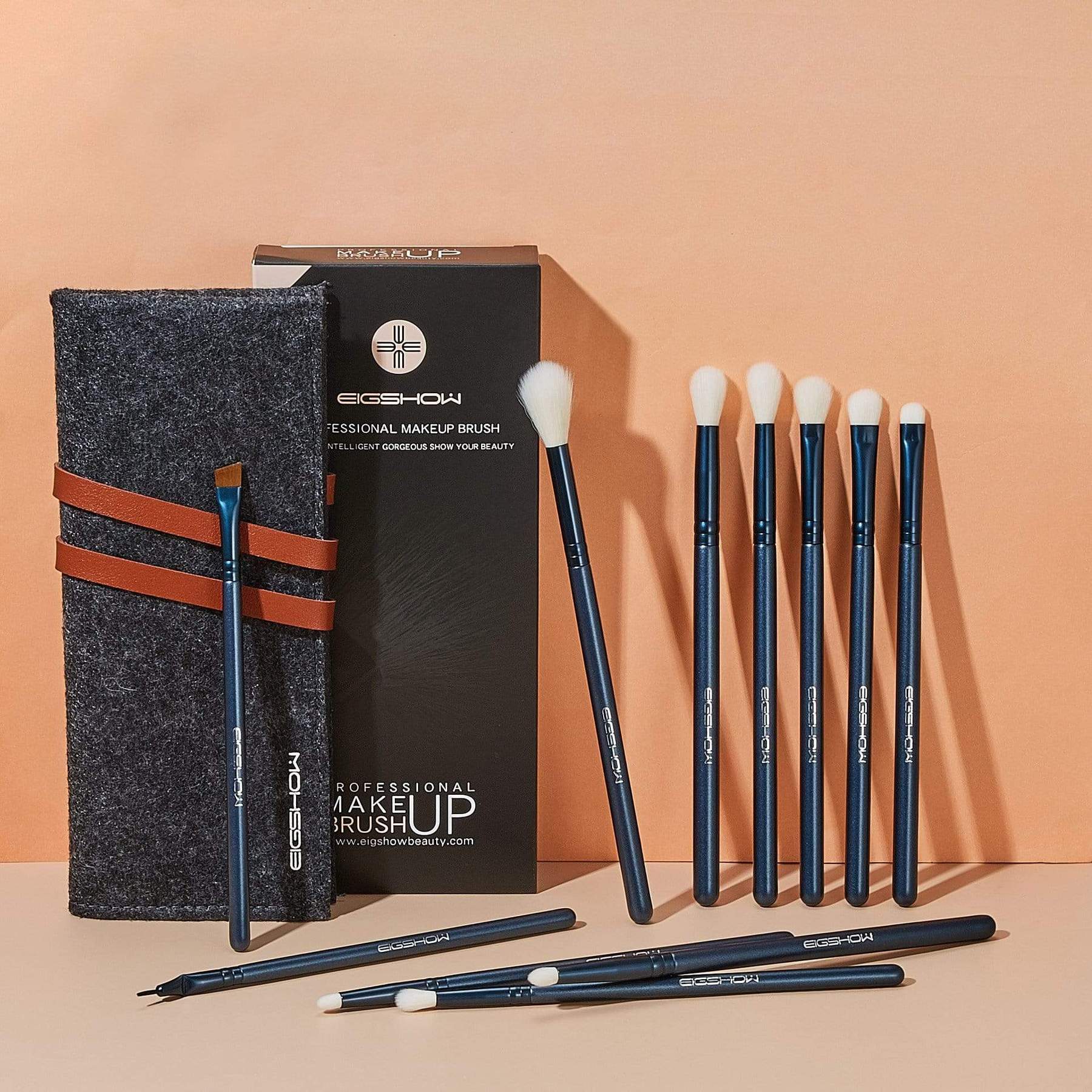Jade Series – 11pcs Eye Brush Kit – Tourmaline Blue