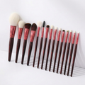 Aspara Red Splendid Series - 15pcs Makeup Brush Set