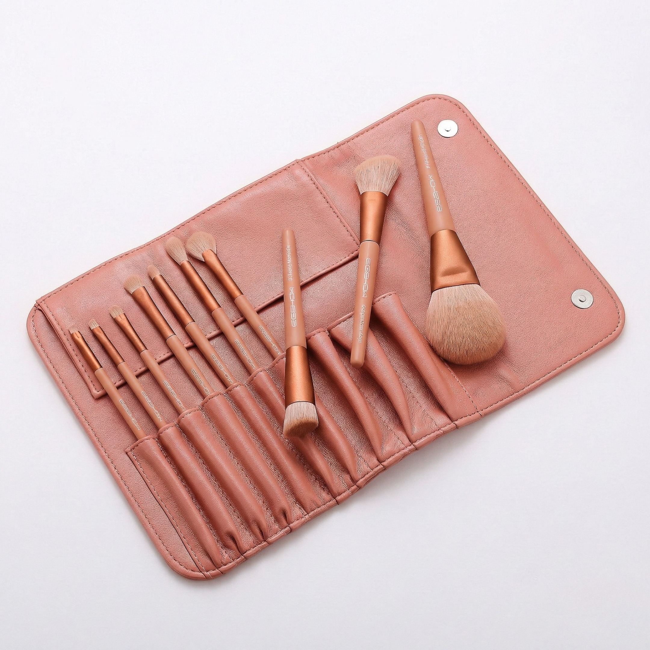 Morandi Series - 10 Pcs Ready to Roll Brush Kit - Coral
