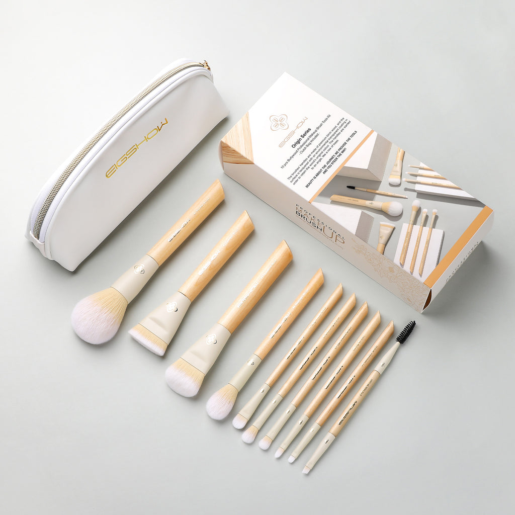 Burlywood - 10pcs Makeup Brush Kit