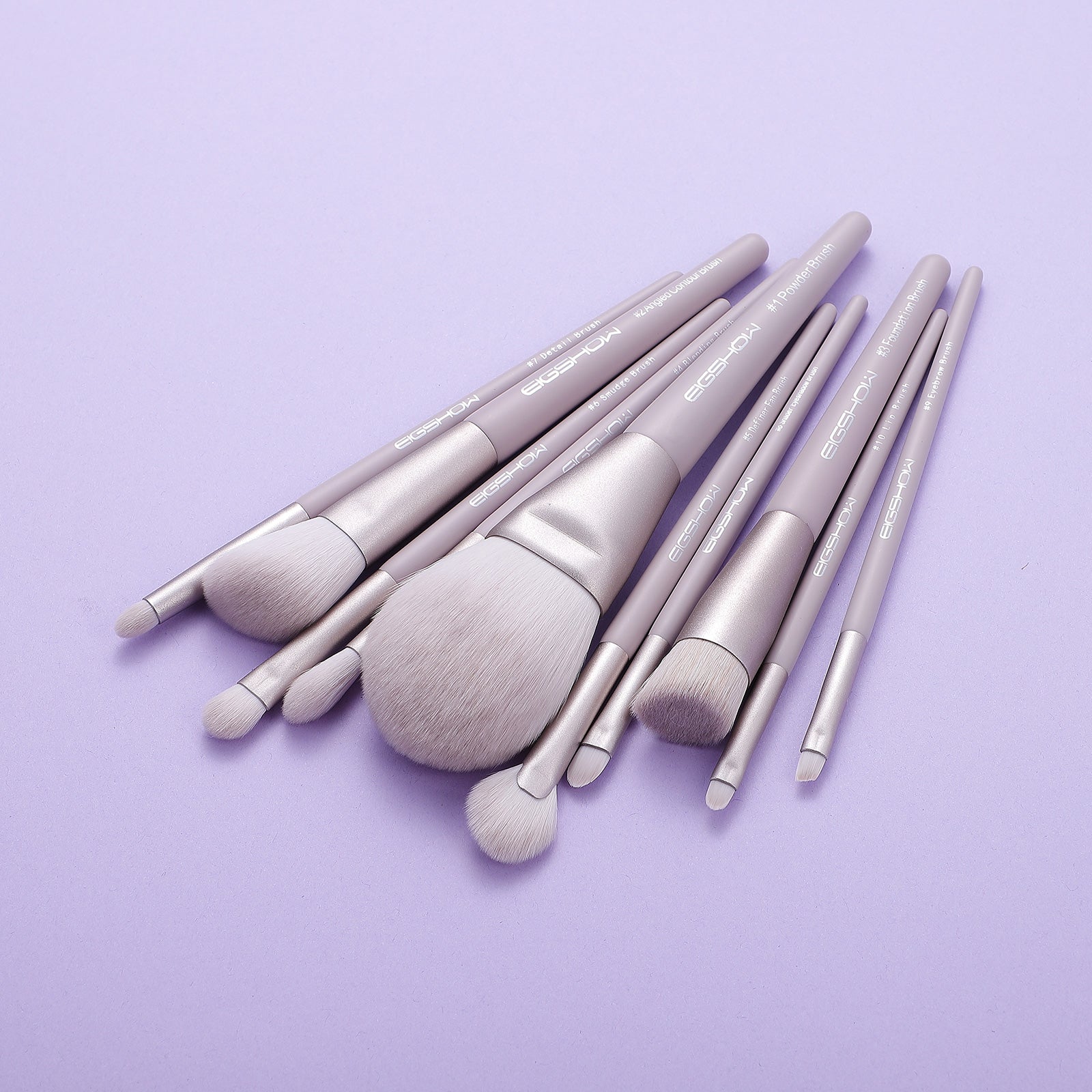 Morandi Series – 10pcs Ready to Roll Brush Kit – Lilac