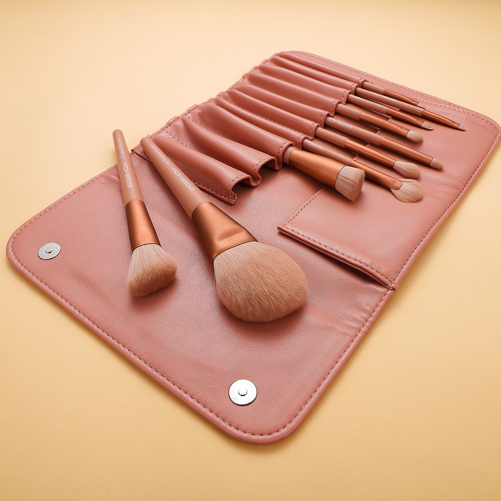 Morandi Series - 10 Pcs Ready to Roll Brush Kit - Coral