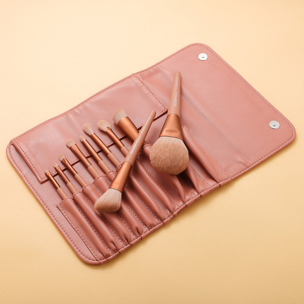 Morandi Series - 10 Pcs Ready to Roll Brush Kit - Coral