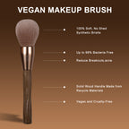 Sustainable Vegan Series - 12pcs EcoPro Coffee Makeup Brush Kit