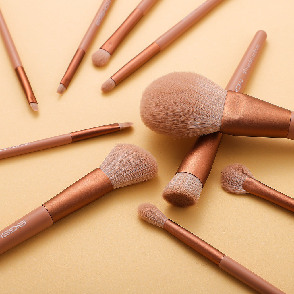 Morandi Series - 10 Pcs Ready to Roll Brush Kit - Coral