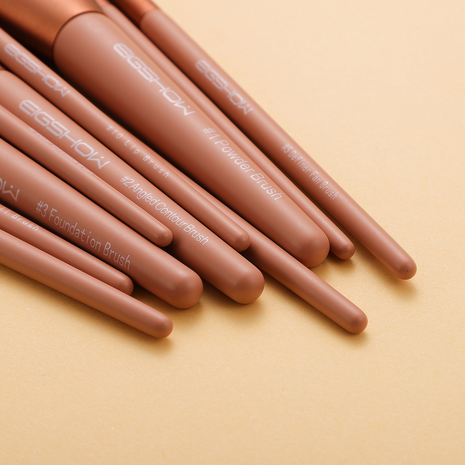 Morandi Series - 10 Pcs Ready to Roll Brush Kit - Coral