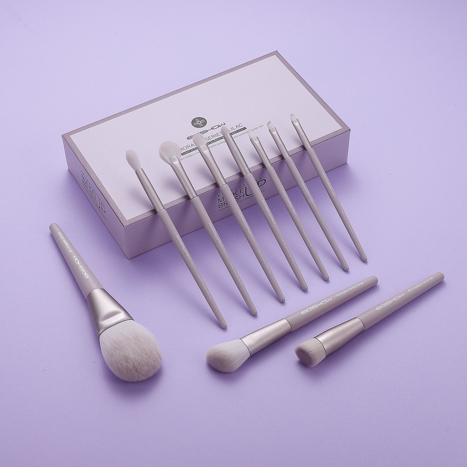 Morandi Series – 10pcs Ready to Roll Brush Kit – Lilac