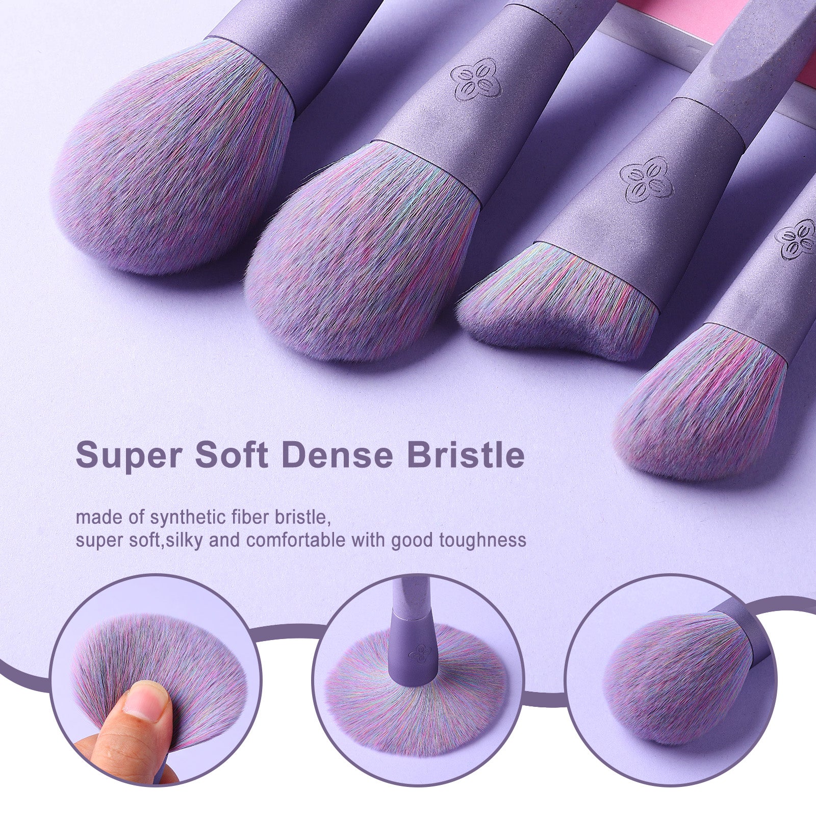 EcoPro Bamboo Fiber - 11pcs Mist Purple Brush Kit