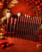 Aspara Red Splendid Series - 15pcs Makeup Brush Set