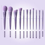 EcoPro Bamboo Fiber - 11pcs Mist Purple Brush Kit