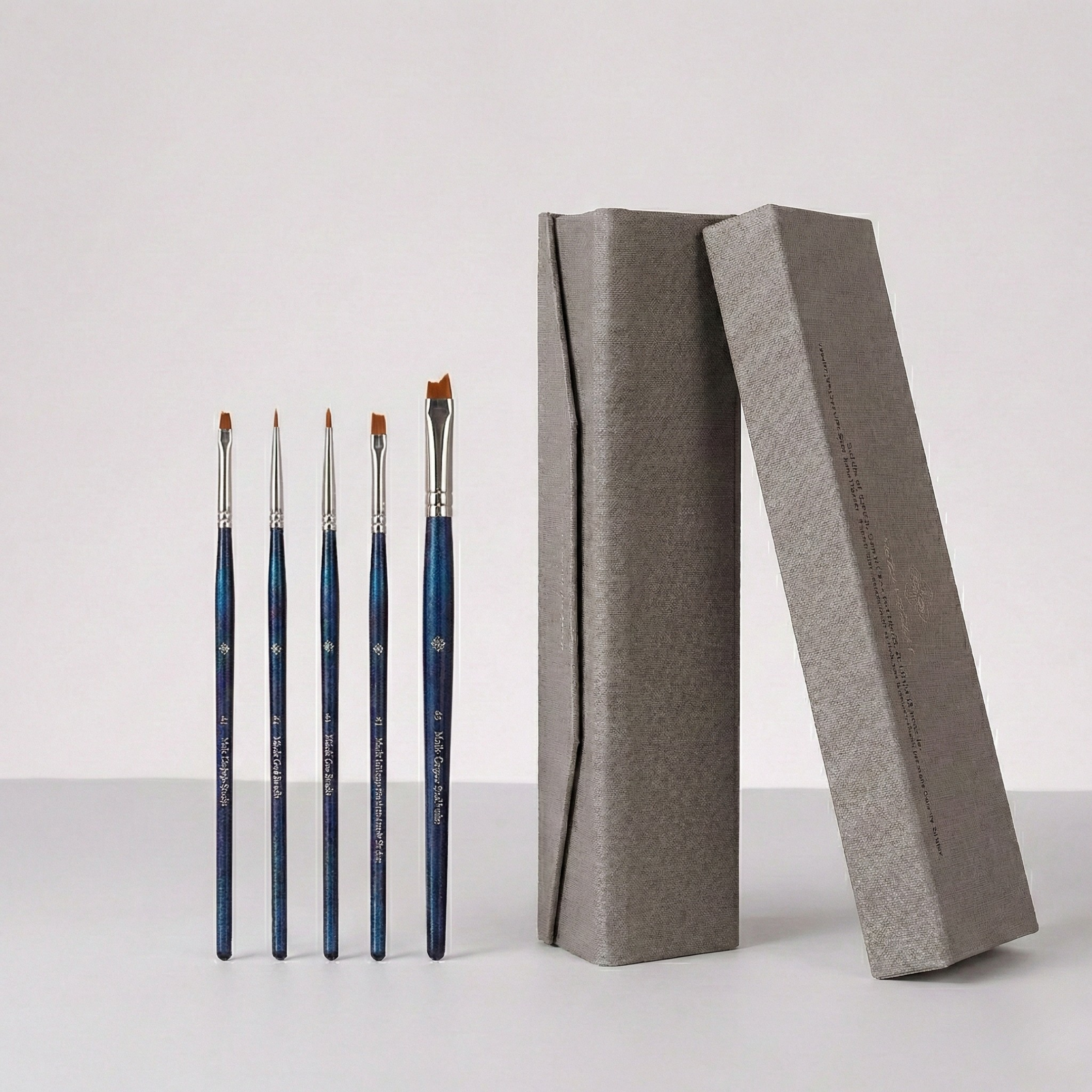 Ultra Fine Series - 5pcs All in One Pro Detail Eyeliner Brush Kit