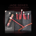 Jade Series – 11pcs Eye Brush Kit – Amber Red