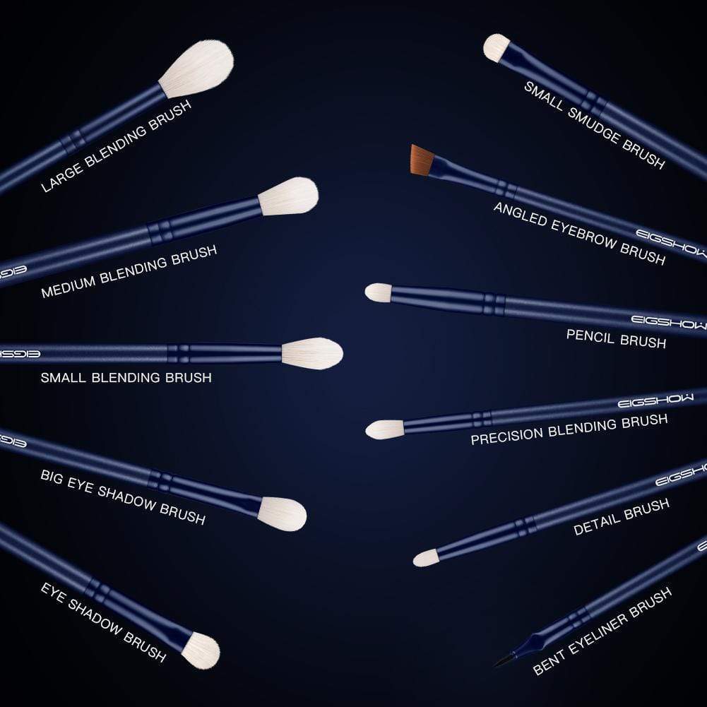 Jade Series – 11pcs Eye Brush Kit – Tourmaline Blue