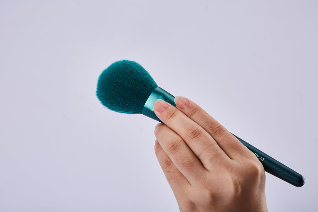 8pcs Jade Green Brush Kit with Cylinder