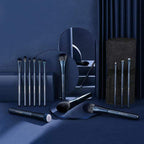 Jade Series – 15pcs Makeup Brush Kit – Tourmaline Blue