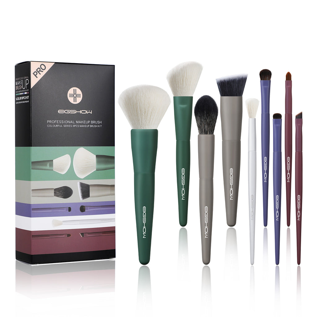 Colourful Series – 9Pcs Makeup Brush Kit PRO