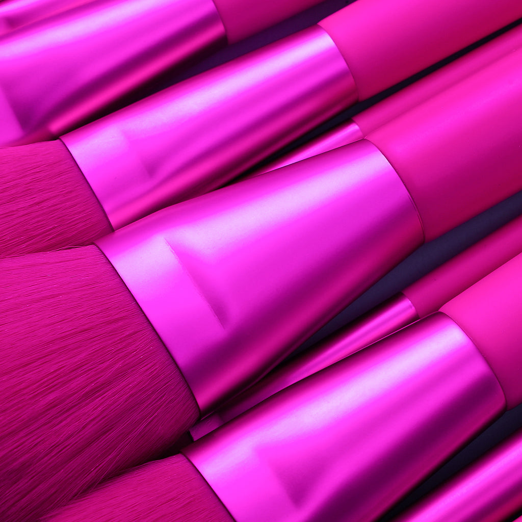 10pcs Vegan - Magenta Brush Kit