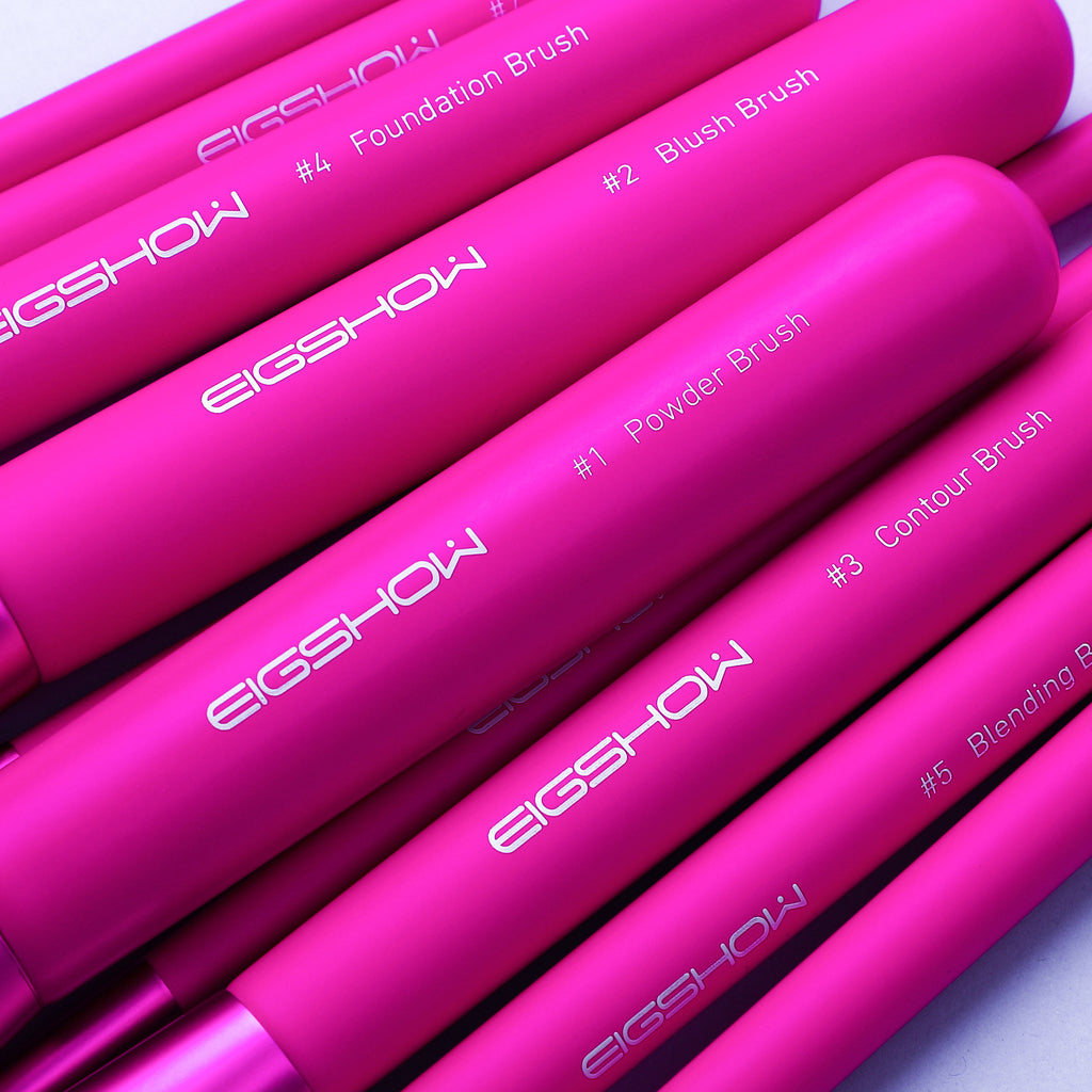10pcs Vegan - Magenta Brush Kit