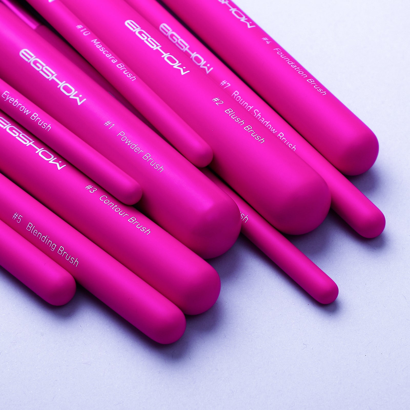 10pcs Vegan - Magenta Brush Kit