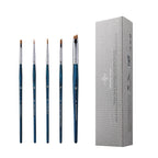Ultra Fine Series - 5pcs All in One Pro Detail Eyeliner Brush Kit