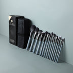 Jade Series – 15pcs Makeup Brush Kit – Agate Grey