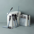 Jade Series – 15pcs Makeup Brush Kit – Agate Grey