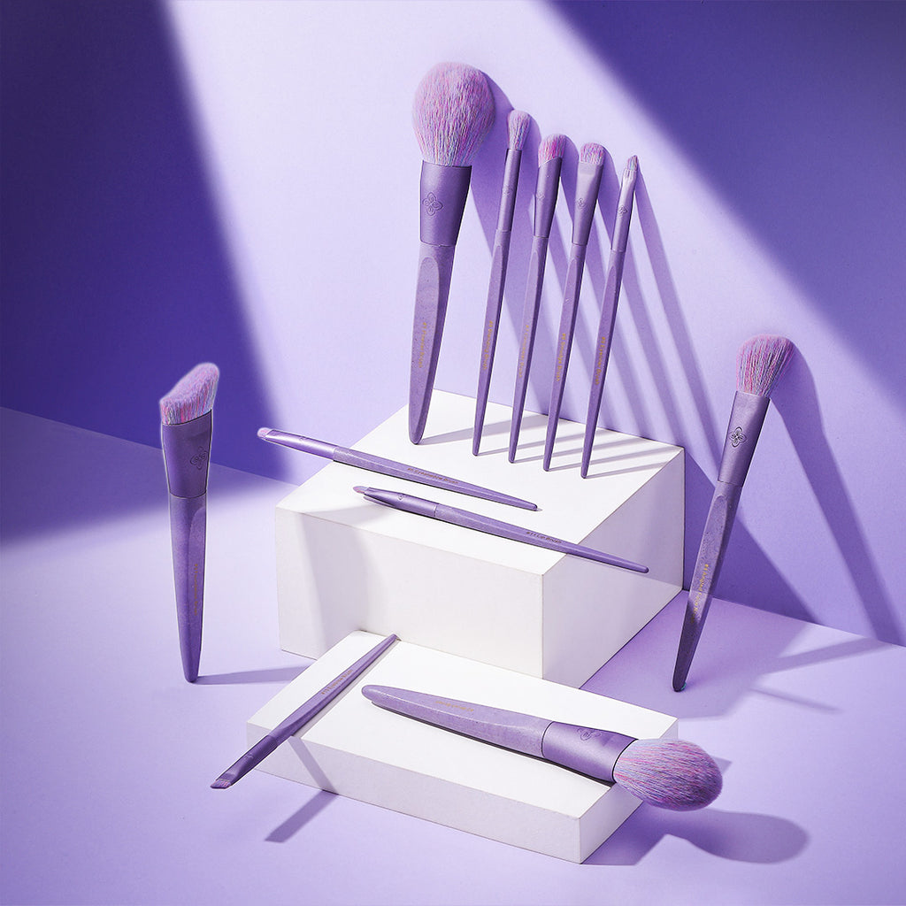 EcoPro Bamboo Fiber - 11pcs Mist Purple Brush Kit