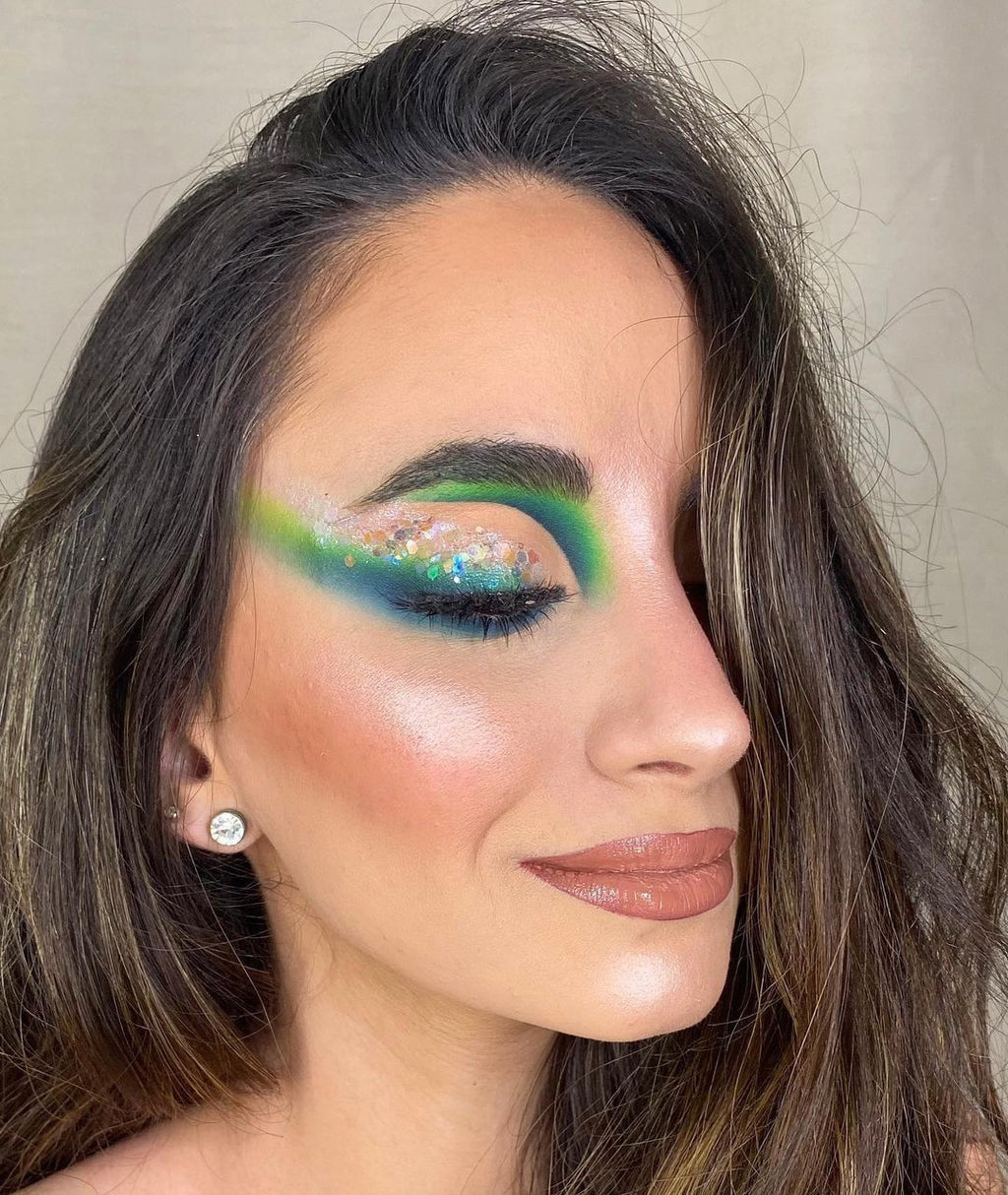 8pcs Jade Green Brush Kit with Cylinder